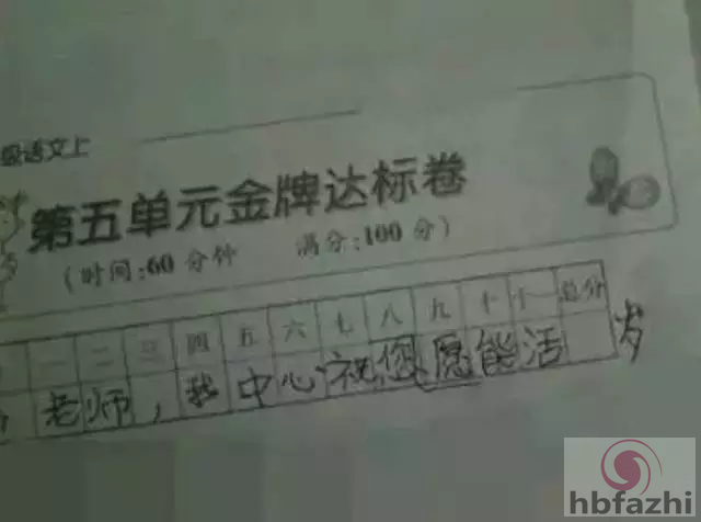 笑趴!小学生考试答案曝光:我妈妈又矮又高又胖又瘦
